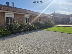 Vaste maison en bardage bois avec piscine et potentiel