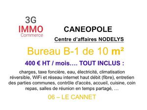 Location locaux professionnels 10 m² à Le Cannet (06110)  400 €