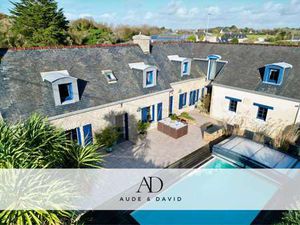 Vente Longère et corps de ferme Piscine à Plomeur (29120) : à vendre Piscine / 163m² Plome