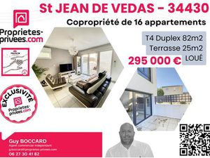 Appartement Saint Jean De Vedas 4 pièce(s) 82.75 m2 loué