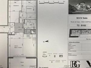 Location Appartement 3 pièces 62m² CARPIQUET 14650