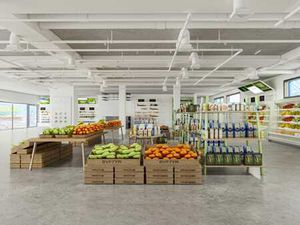 Handelsruimte 285m2 met parkeergelegenheden te Astene