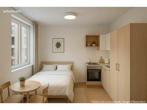 Studio 1 pièce 19 m²