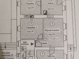 Appartement lumineux de 73m2 à la Ferrière sous Jougne