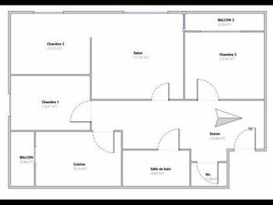 T4 - 2 balcons - 3 chambres possibles