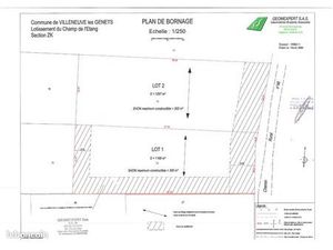 Terrain constructible et viabilisé