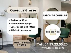Salon de coiffure 40 m² Grasse