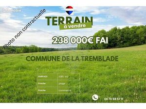 Terrain 1 086 m² La Tremblade