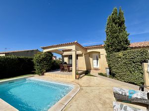 POMEROLS  VILLA T4 PLAIN-PIED PISCINE ET GARAGE