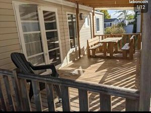 Mobilhome premium dans camping 4 étoiles Aureilhan