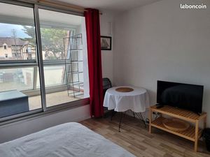 Location studio meublé à ouistreham   front de mer   bail étudiant ou mobilite