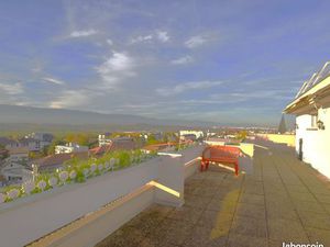 2 pieces meuble  en attique a st-julien-en-genevois au centre  a 3 min. A pied de tous les