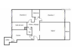 Appartement F4 occupé à Dreux