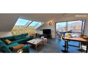 Location T3/4 meublé totalement équipé  dernier étage avec vue  décoré avec soin