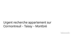 Urgent recherche appartement Cormontreuil