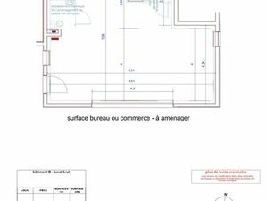 À LOUER – LOCAL COMMERCIAL / BUREAU – 60 m²