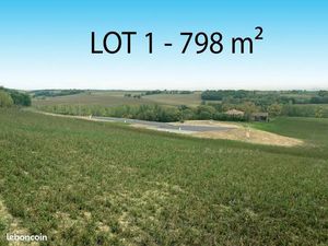 Terrain constructible de 798 m² à l’Isle Jourdain 32600