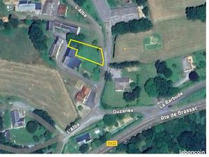 Vends terrain à bâtir avec hangar