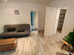 T1 meublé - RDC avec cour privée