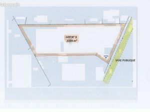 Terrain 2334 m² saint molf