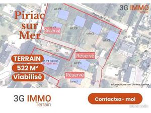 Terrain 550 m² Piriac Sur Mer