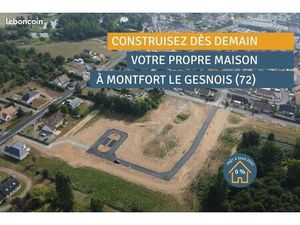 Terrain 491 m² Montfort Le Gesnois