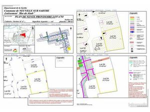 Terrain constructible 772 m² Le Mans Nord