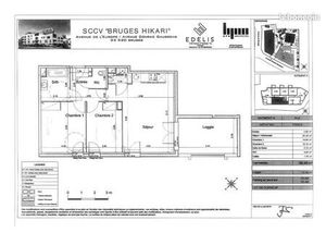 Appartement 3 pièces 61 m²