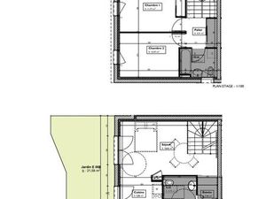 Appartement en duplex avec jardin – 2 parkings privatifs – Gerzat