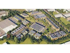 NIEUWBOUW KMO-UNIT VAN 180 M² MET WONING VAN 237 M² TE KO...