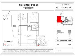 Vente Appartement 3 pièces 75 m2 à Morteau