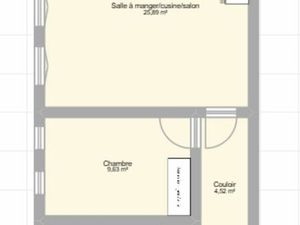 Appartement T3 non meublé