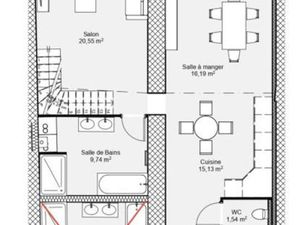Appartement 3 pièces 95 m²
