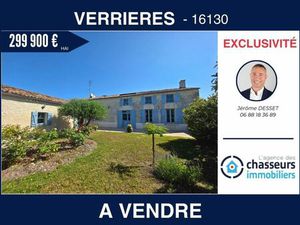 Propriété charmante avec dépendances sur terrain arboré de 4