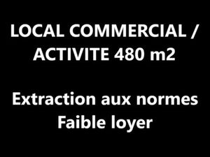 LYON 3 – Local commercial / d'activité indépendant de 480m2 avec extraction