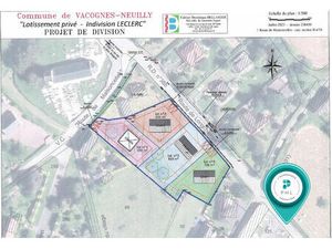 TERRAIN A BATIR VIABILISÉ HORS LOTISSEMENT  655 M² SUR VACOGNES-NEUILLY