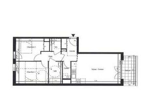 Location Appartement 3 pièces à Saint-Nazaire (44600) : à louer 3 pièces / 63m² Saint-Naza