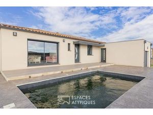 Villa contemporaine avec piscine et garage à Villeneuve-Minervois
