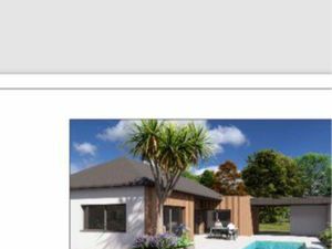 Maison plein pied bord de plage