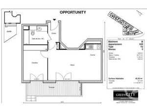 Appartement F2 à louer - 2 pièces - 45 55 m2 - Chennevieres Sur Marne - 94 - ILE-DE-FRANCE