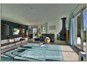 Belle contemporaine  4 chambres  2 salles d'eau  double garage  piscine sur 5118 M2