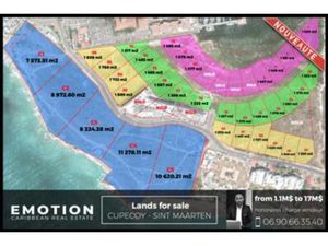1376 m2 lot 2 - CUPECOY - Lands fro sale - 1.788.800$  Saint-Martin