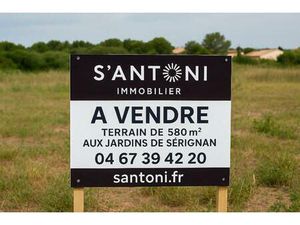 À vendre Terrain de 580 m² aux Jardins de Sérignan