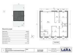 Vente maison neuf 4 pièces 81m2 Saint-Georges-du-Bois - 158900 € - Surface Privée