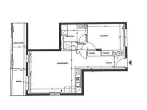 Location Appartement 2 pièces à Saint-Herblain Bourg-Solvardière-Pelousière (44800) : à lo