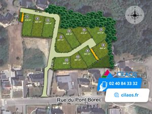 Vente terrain 387 m² Damgan (56750)