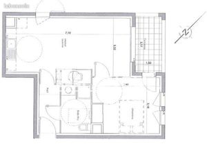 Appartement 2 pièces 43 m²