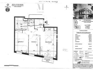 Appartement 3 pièces 60 m²