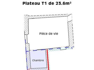 Appartement 1 pièce 23 m²