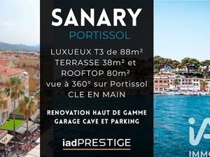 Vente appartement 3 pièces 89 m² à Sanary-sur-Mer (83110)  1 099 000 €